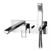Змішувач для ванни прихований (вбудований) з душовим гарнітуром Paffoni Effe хром EF 001 CR