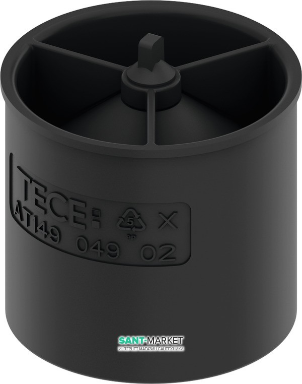 Погружной стакан з мембраною для сифона 650000 Tece TECEdrainline пластик чорний 660016