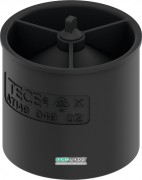 Погружной стакан с мембраной для сифона 650000 Tece TECEdrainline пластик черный 660016