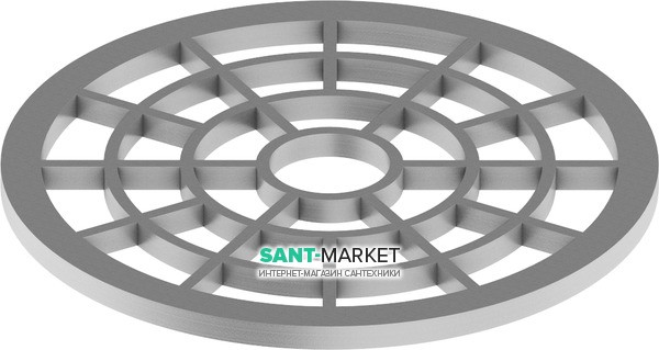Решетка для сифона дренажного канала Tece  TECEdrainline пластик серый 660005