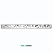 Решетка TECE TECEdrainline Drops для душевого трапа матовая прямая 1000 мм нержавеющая сталь 601031