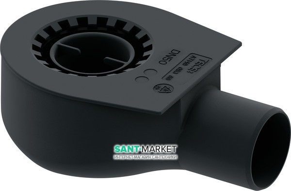 Сифон низкий для дренажного канала Tece TECEdrainline DN 50 0,70 л/c пластик черный 650000