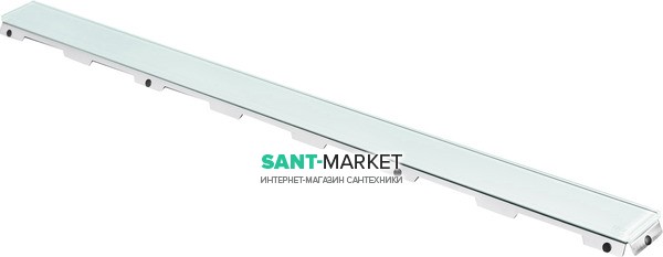 Стеклянная панель TECE TECEdrainlinе с решеткой для слива 120 см белый 601291