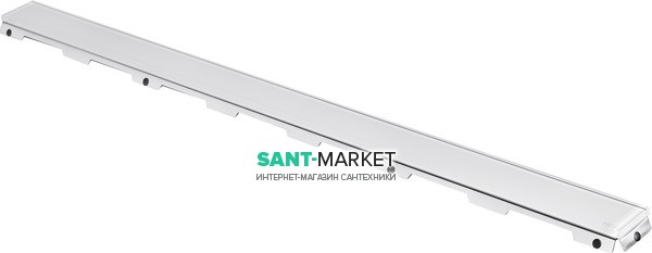 Стеклянная панель TECE TECEdrainlinе с решеткой для слива 150 см белый 601591