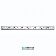 Решітка TECE TECEdrainline Drops для душового трапа полірована пряма 1000 мм нержавіюча сталь 601030