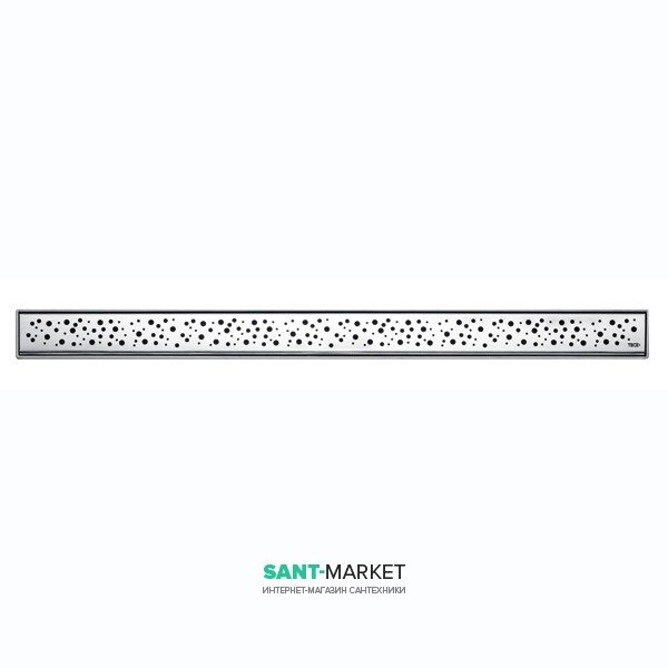 Решітка TECE TECEdrainline Drops для душового трапу матова пряма 1000 мм нержавіюча сталь 601031