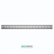 Решітка TECE TECEdrainline Royal для душового трапа полірована пряма 1000 мм нержавіюча сталь 601040