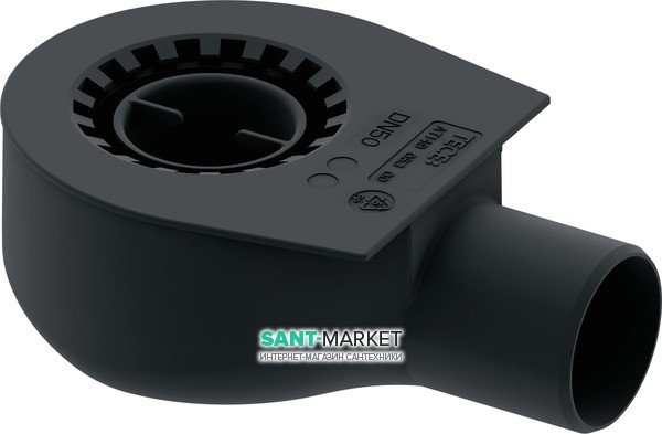 Сифон низький для дренажного каналу Tece TECEdrainline DN 50 0,70 л / c пластик чорний 650000