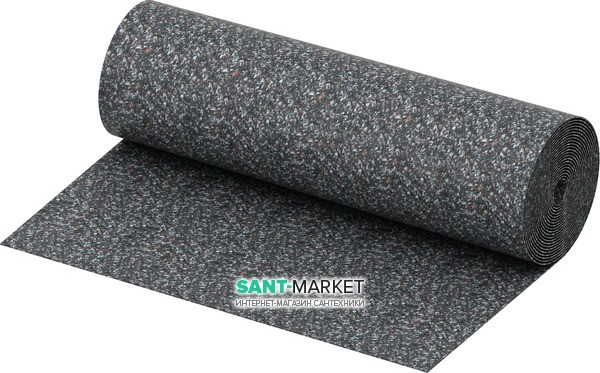 Звукоизоляционный мат Tece TECEdrainbase  рулон 8 м x 1,25 м каучук серый 660002
