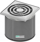 Декоративная решетка для трапа TECE TECEdrainpoint S 100 мм в пластиковой рамке с монтажным элементом 3660001