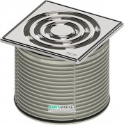 Декоративная решетка для трапа TECE TECEdrainpoint S 100 мм в стальной рамке с монтажным элементом 3660002