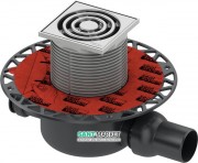 Дренажний трап для душу TECEdrainpoint S S120 з горизонтальним виходом нержавіюча сталь / пластик 3601200