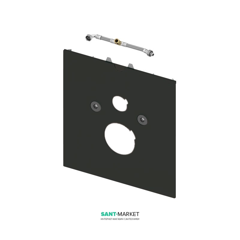 Нижняя стеклянная панель TECE TECElux для установки унитазов-биде Geberit Aquaclean Sela/Mera и TOTO Washlet черная 9650108