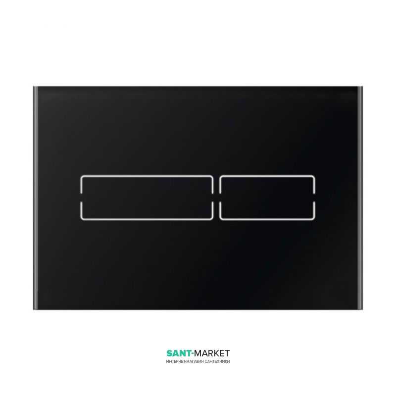 Панель змиву для унітазу Tece TECElux Mini сенсорна скло чорне 9240961