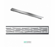 Решетка TECE TECEdrainline Organic для душевого трапа полированная прямая 1500 мм нержавеющая сталь 601560