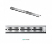 Решетка TECE TECEdrainline Quadratum для душевого трапа полированная прямая 1200 мм нержавеющая сталь 601250