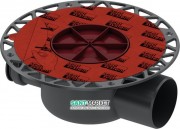 Сифон для дренажного трапа Tece Tecedrainpoint S  DN70 горизонтальный пластик черный 3603500