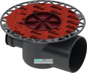 Сифон для дренажного трапа Tece Tecedrainpoint S DN100 горизонтальный пластик черный 3607500