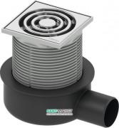 Дренажный трап для душа TECEdrainpoint S S50 низкий с горизонтальным выходом нержавеющая сталь/пластик 3601050