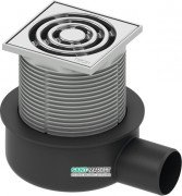 Дренажний трап для душу TECEdrainpoint S S50 низький з горизонтальним виходом нержавіюча сталь / пластик 3601050