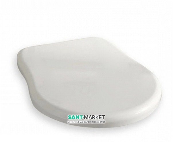 Сидіння з кришкою для унітазу Kerasan Retro білий петлі бронза 109301