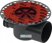 Сифон для дренажного трапа Tece Tecedrainpoint S DN100 горизонтальный пластик черный 3607500