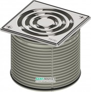 Декоративна решітка для трапа TECE TECEdrainpoint S 100 мм в сталевий рамці з фіксаторами і монтажним елементом 3660009