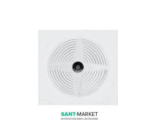 Керамічний душовий піддон Kerasan Comunita для людей з обмеженими можливостями 80х80 см білий 136801