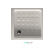 Керамічний душовий піддон Kerasan Retro кутовий квадратний 90x90 см білий 133801