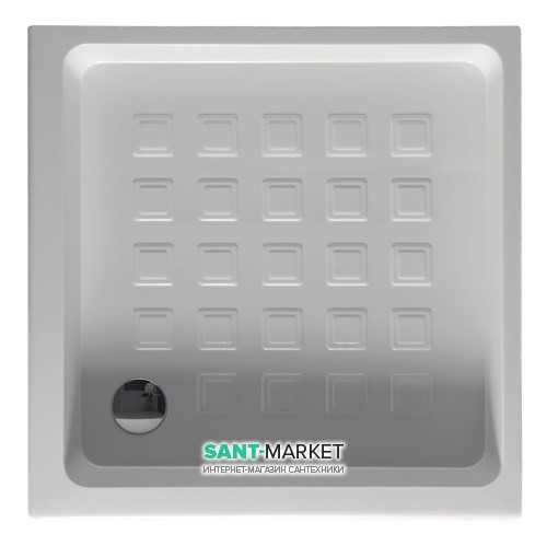 Керамический душевой поддон Kerasan Retro угловой квадратный 100x100 см белый 134001