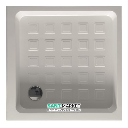 Керамічний душовий піддон Kerasan Retro кутовий квадратний 80x80 см білий 134101