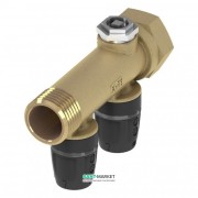 Колектор 3/4 на 2 контури Tece TECElogo з висновками під трубу d 16 мм латунь 8730002