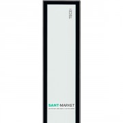 Панель для слива TECE TECEdrainline для душевого трапа прямая стеклянная 900 мм белый 600991