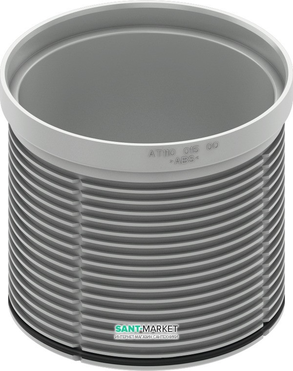 Подовжувач без фланця для душового трапа Tece Tecedrainpoint S пластик сірий 3660006