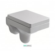 Унитаз подвесной прямоугольный Kerasan Cento без бачка и сиденья белый 351401