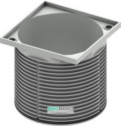 Верхняя вставка TECE TECEdrainpoint S 100 мм для душевого трапа без решетки пластик серый 3660018