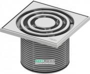 Декоративная решетка для трапа TECE TECEdrainpoint S 150 мм в пластиковой рамке с монтажным элементом 3660003