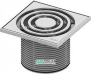 Декоративная решетка для трапа TECE TECEdrainpoint S 150 мм в пластиковой рамке с монтажным элементом 3660003