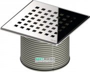 Декоративная решетка для трапа TECE TECEdrainpoint S quadratum 150 мм в стальной рамке с монтажным элементом 3660008