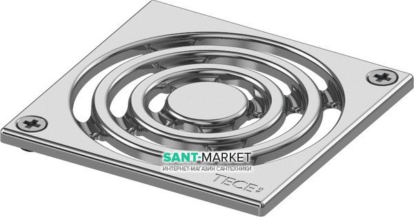 Декоративная решетка TECE TECEdrainpoint S 100 мм с фиксаторами нержавеющая сталь 3665000