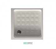 Керамічний душовий піддон Kerasan Retro кутовий квадратний 90x90 см білий 133801