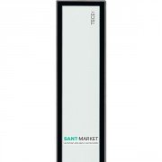 Панель для слива TECE TECEdrainline для душевого трапа прямая стеклянная 900 мм белый 600991