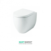 Унитаз напольный приставной Kerasan Flo безободковый белый матовый 311230