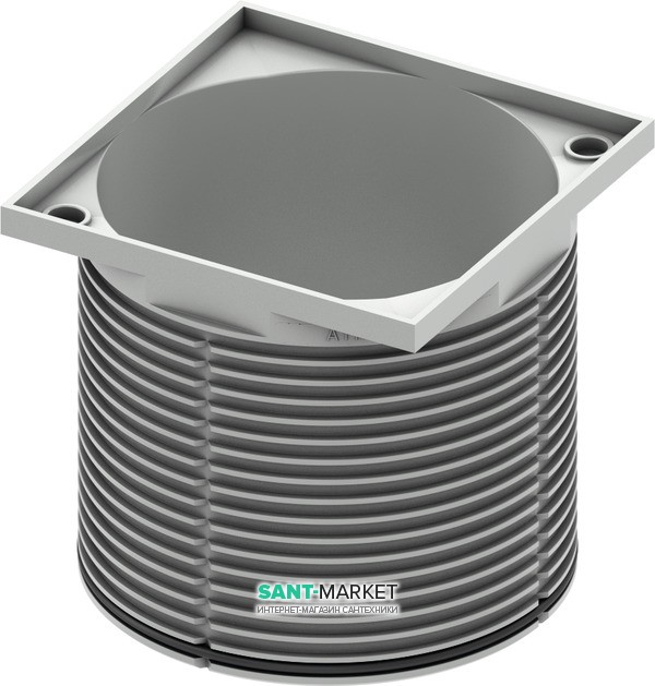 Верхня вставка TECE TECEdrainpoint S 100 мм для душового трапа без решітки пластик сірий 3660018