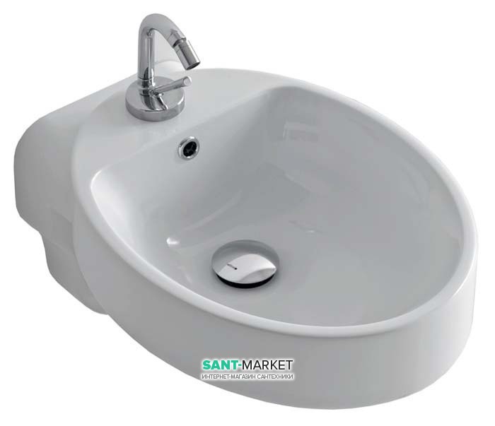 Біде підвісне Kerasan Cento чаша овальна біле 352501