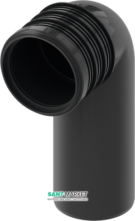 Гофрированный соединительный отвод унитаза Tece TECEprofil DN90/90 PE-HD 90° пластик 9820315