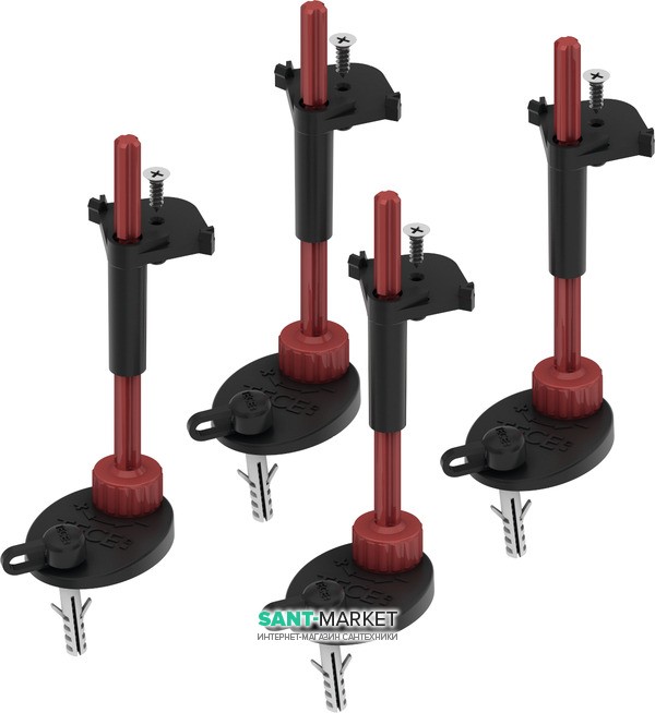 Комплект опор для сифонів душових трапів TECE TECEdrainpoint S пластик 3690007