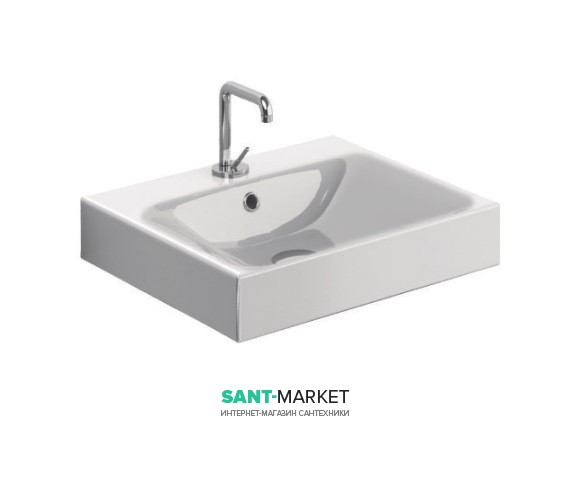 Раковина для ванної Kerasan Cento підвісна / накладна 50х45 см біла 353001