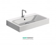 Раковина для ванной Kerasan Cento подвесная/накладная 70х45 см белая 353201