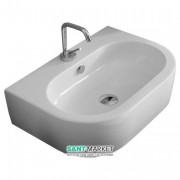 Раковина для ванной Kerasan Flo подвесная/накладная 50х40 см белая 314101